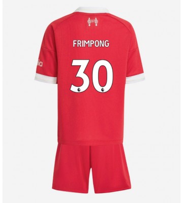 Liverpool Jeremie Frimpong #30 Replica Home Stadium Kit for Kids 2025-26 Short Sleeve (+ pants)